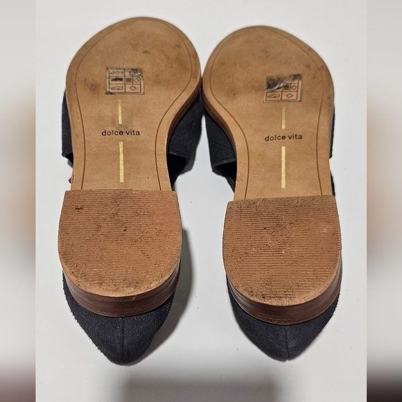 Dolce Vita Flats Loafers Suede Gray Shoes Size 7.5 - Picture 10 of 11